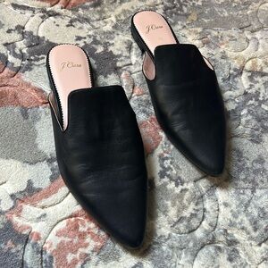 JCrew leather Mules